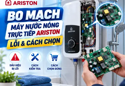 Bo Mạch Máy Nước Nóng Trực Tiếp Ariston: Lỗi & Cách Chọn