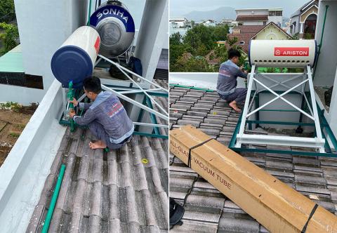 Máy nước nóng năng lượng mặt trời chảy yếu: xử lý đúng