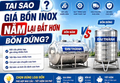 Tại sao giá bồn inox nằm đắt hơn bồn đứng? Giải mã chênh lệch và lời khuyên chọn mua