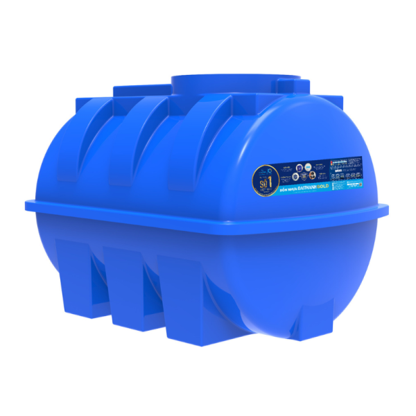 Bồn Nước Nhựa Đại Thành 500L Ngang Gold