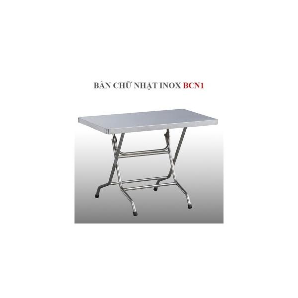 Bàn Chữ Nhật Inox Hwata 1m BCN1