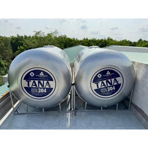Bồn Nước Inox Tân Á 2000L Ngang thực tế ngoài đời