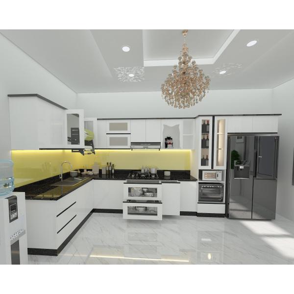 Kệ bếp inox 304 cửa Acrylic HWARC 07