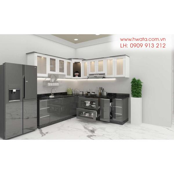 Kệ bếp inox 304 cửa Acrylic HWARC 02