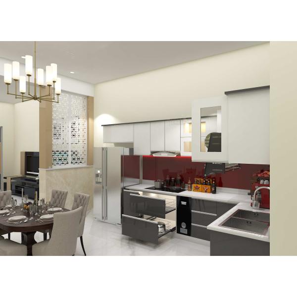 Kệ bếp inox 304 cửa Acrylic HWARC 05