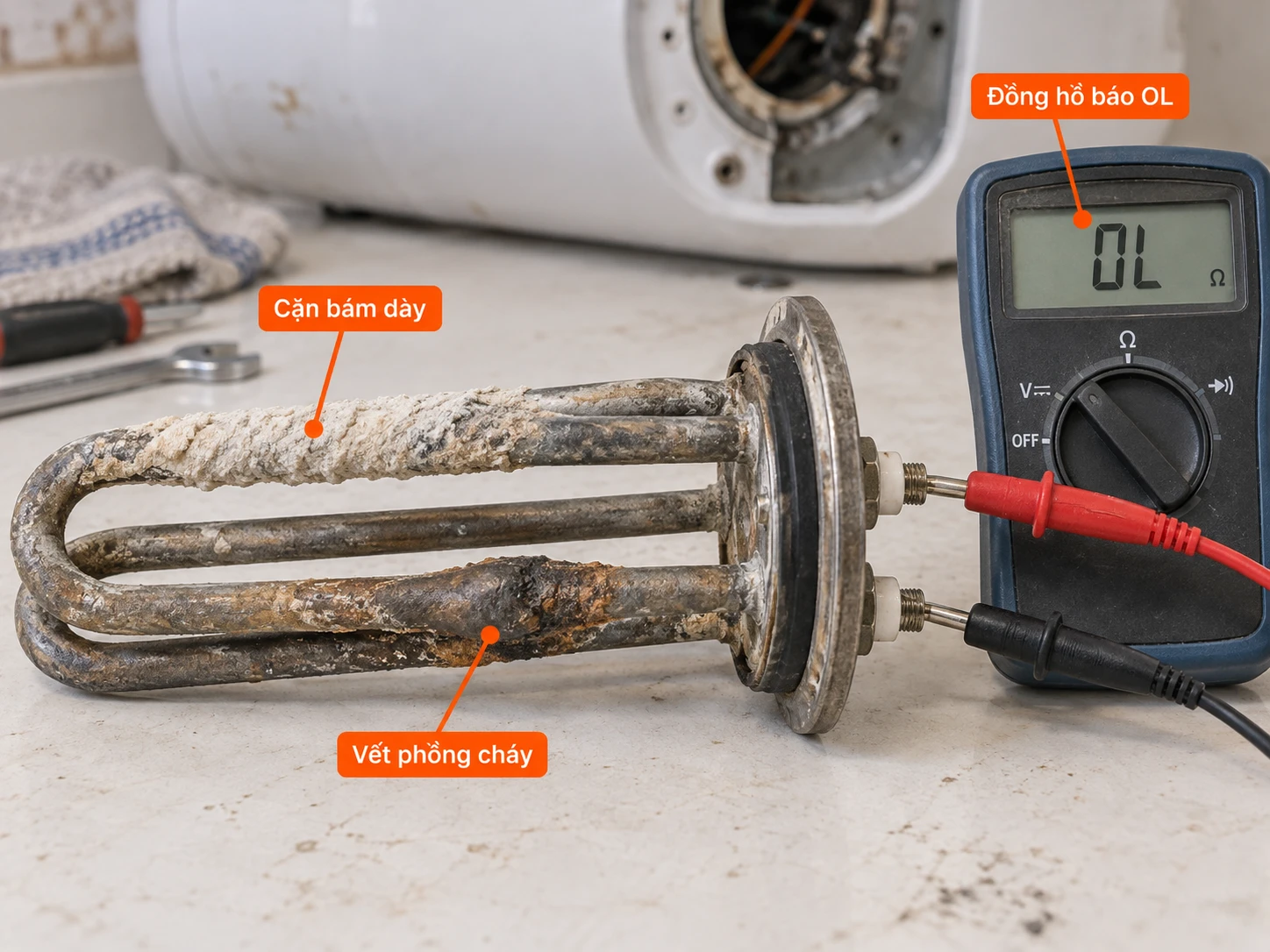 dấu hiệu điện trở máy nước nóng bị hỏng