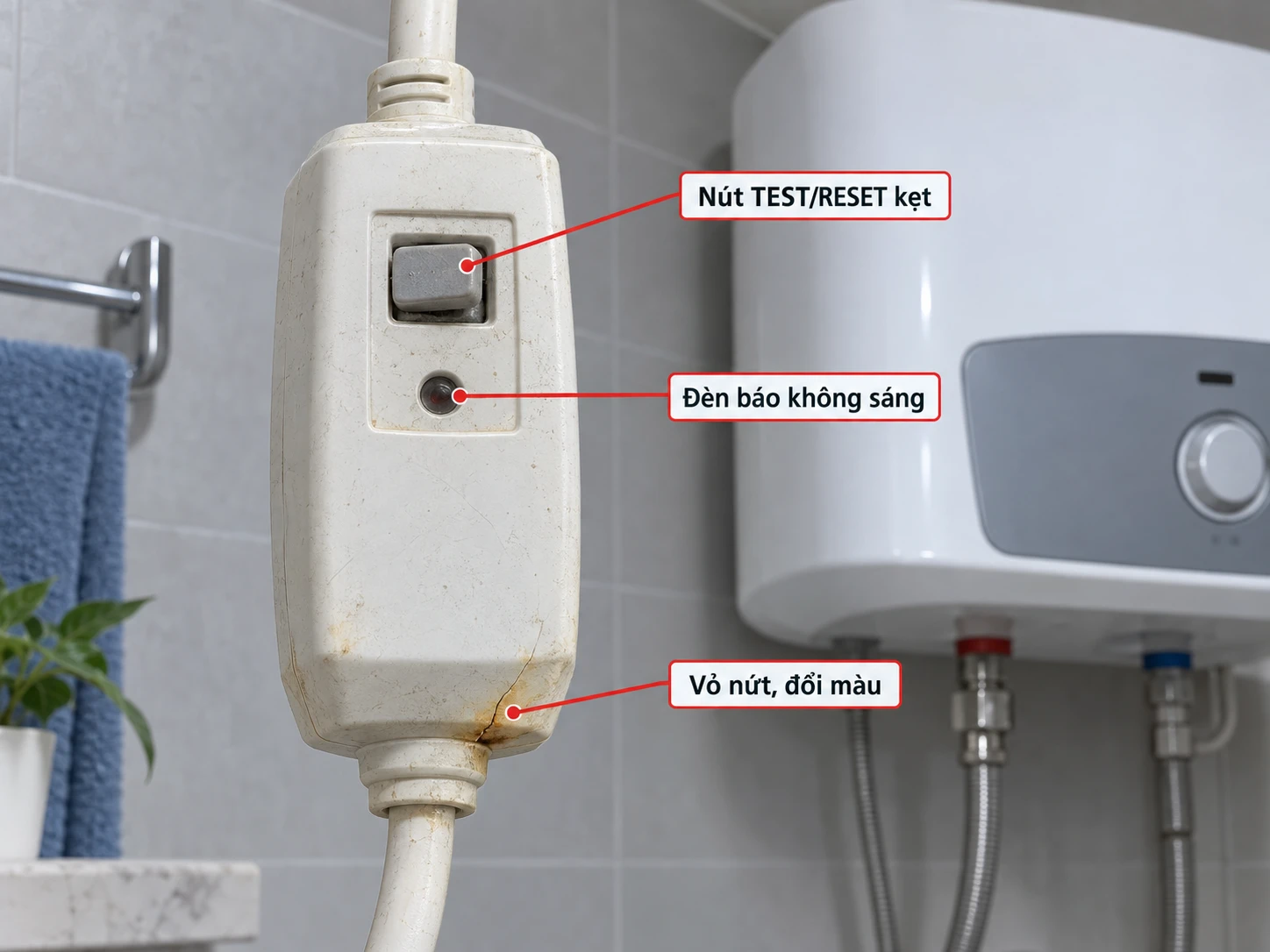 dấu hiệu ELCB máy nước nóng Ariston bị lỗi