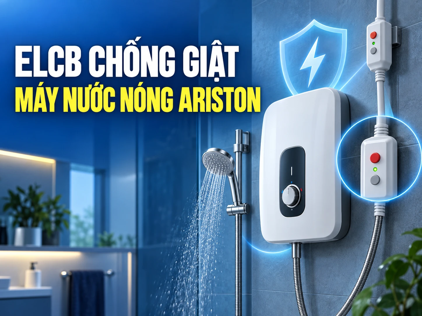 ELCB chống giật cho máy nước nóng Ariston