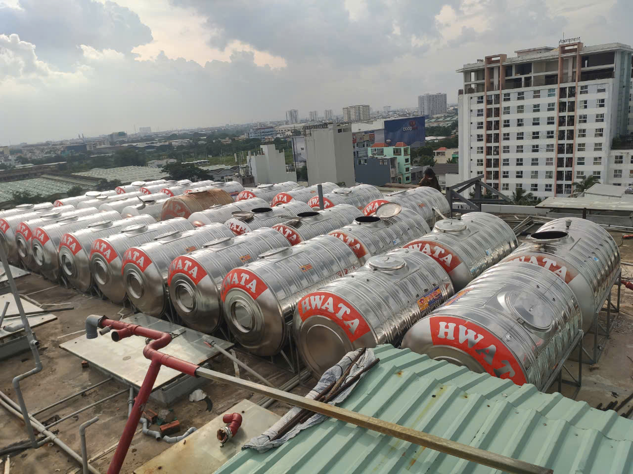 Sơ đồ tải trọng bồn inox 4000L ngang