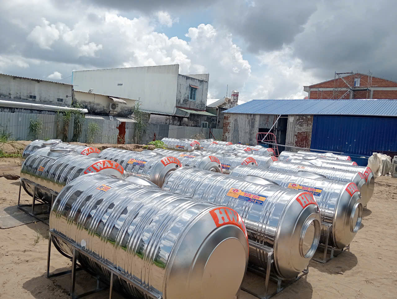 So sánh bồn inox 3500L 4000L 4500L và 5000L ngang