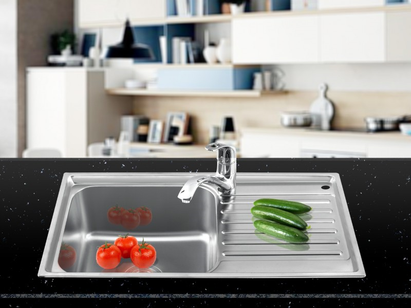 Giao bồn rửa bát Sơn Hà và kiểm tra bộ xả