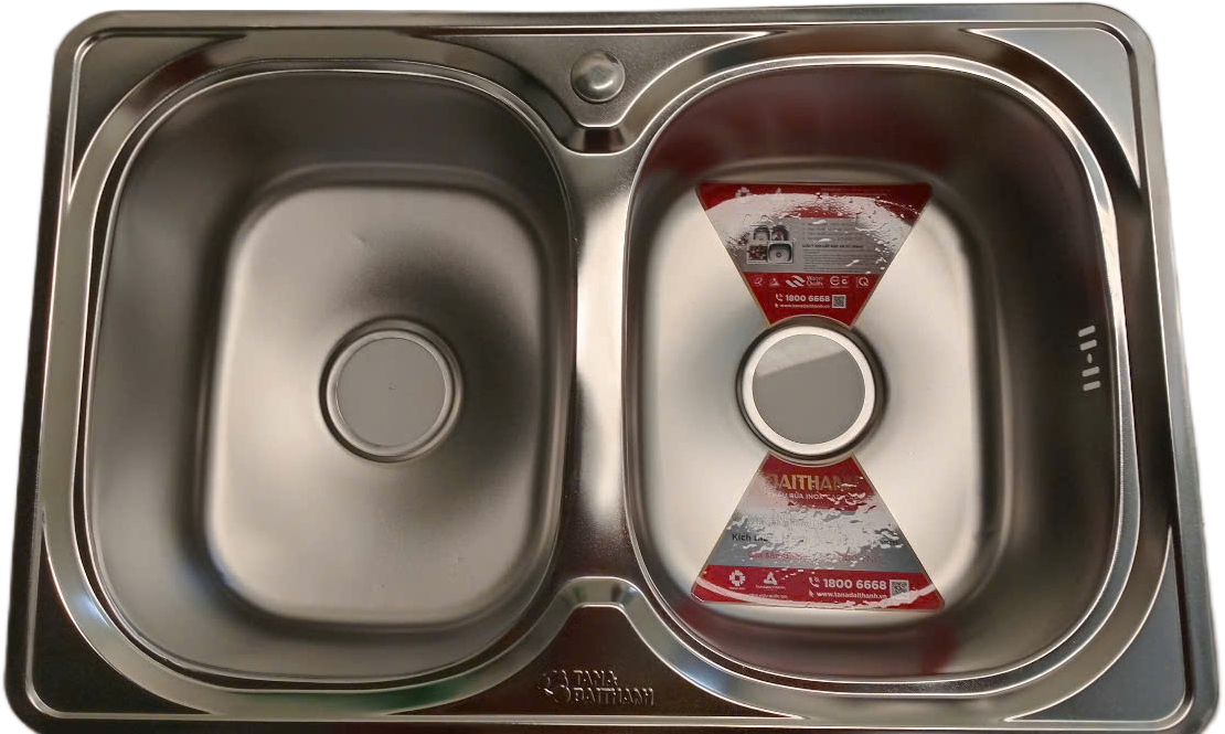 Chậu Inox Đại Thành 1 hố và 2 hố cho bếp gia đình