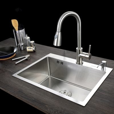 Giao chậu rửa bát Hwata và kiểm tra phụ kiện