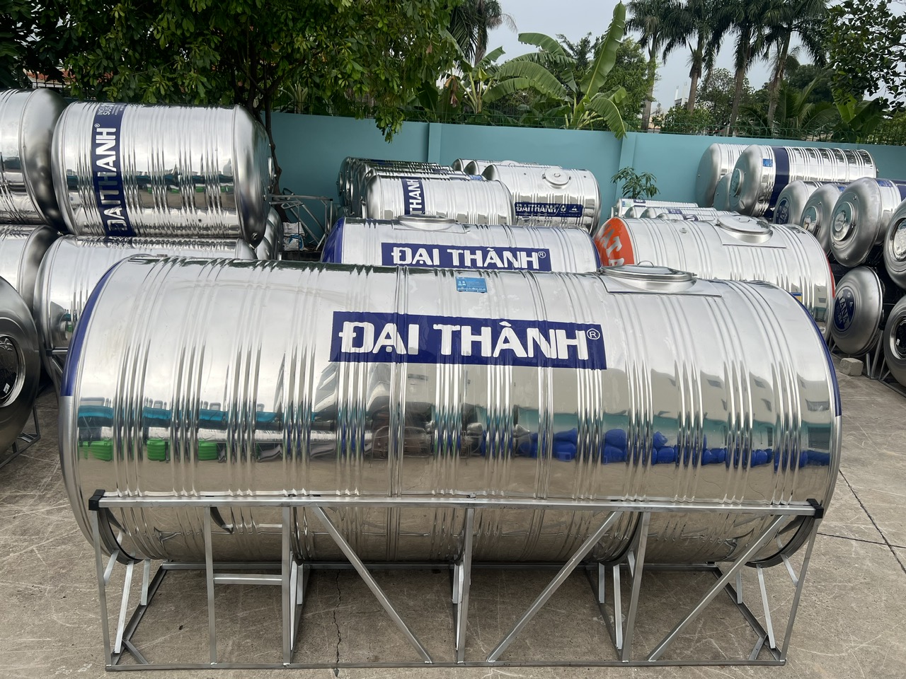 Kích thước bồn nước inox 5000L ngang