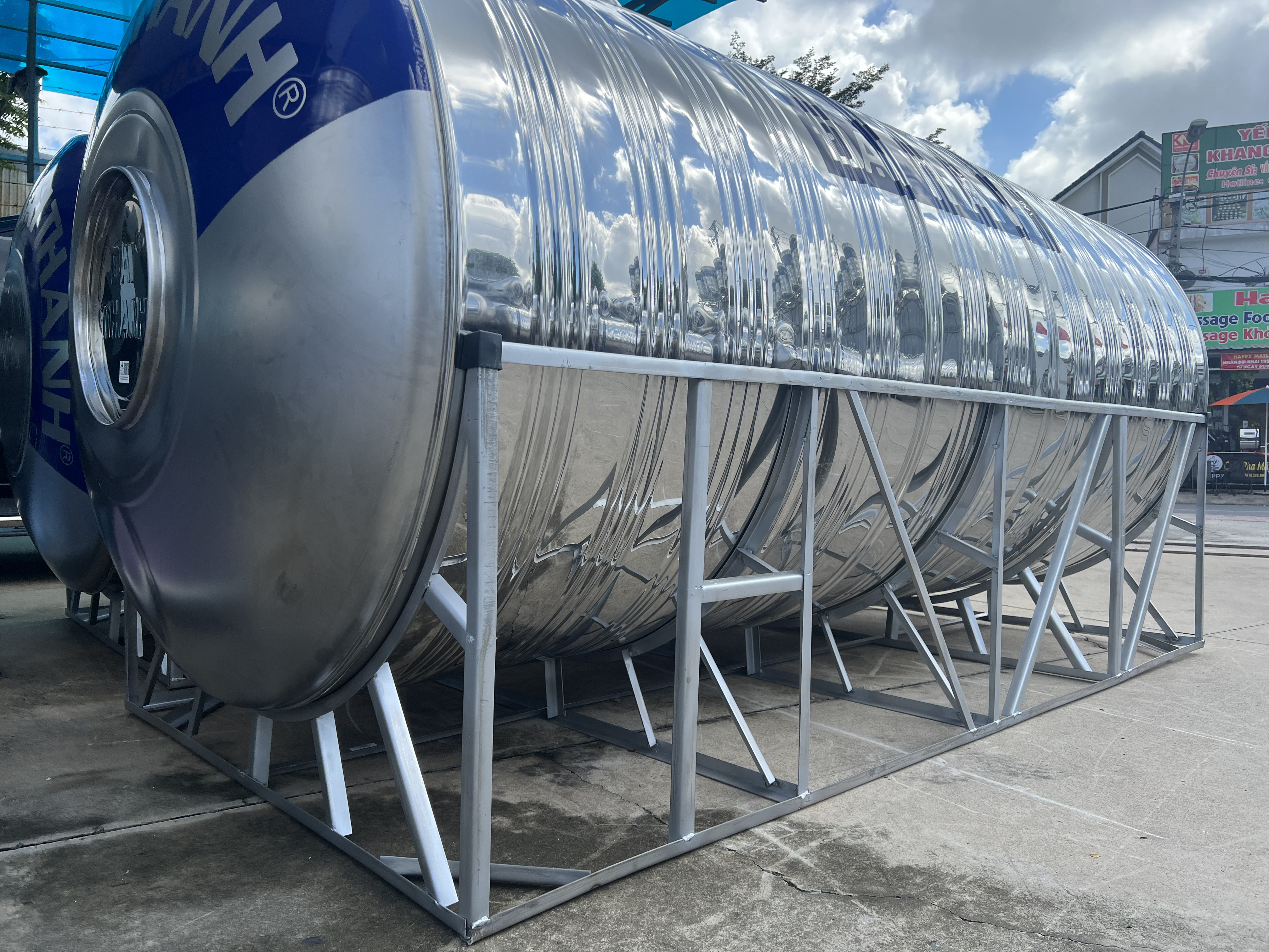 So sánh bồn inox 4000L 4500L 5000L và 6000L ngang