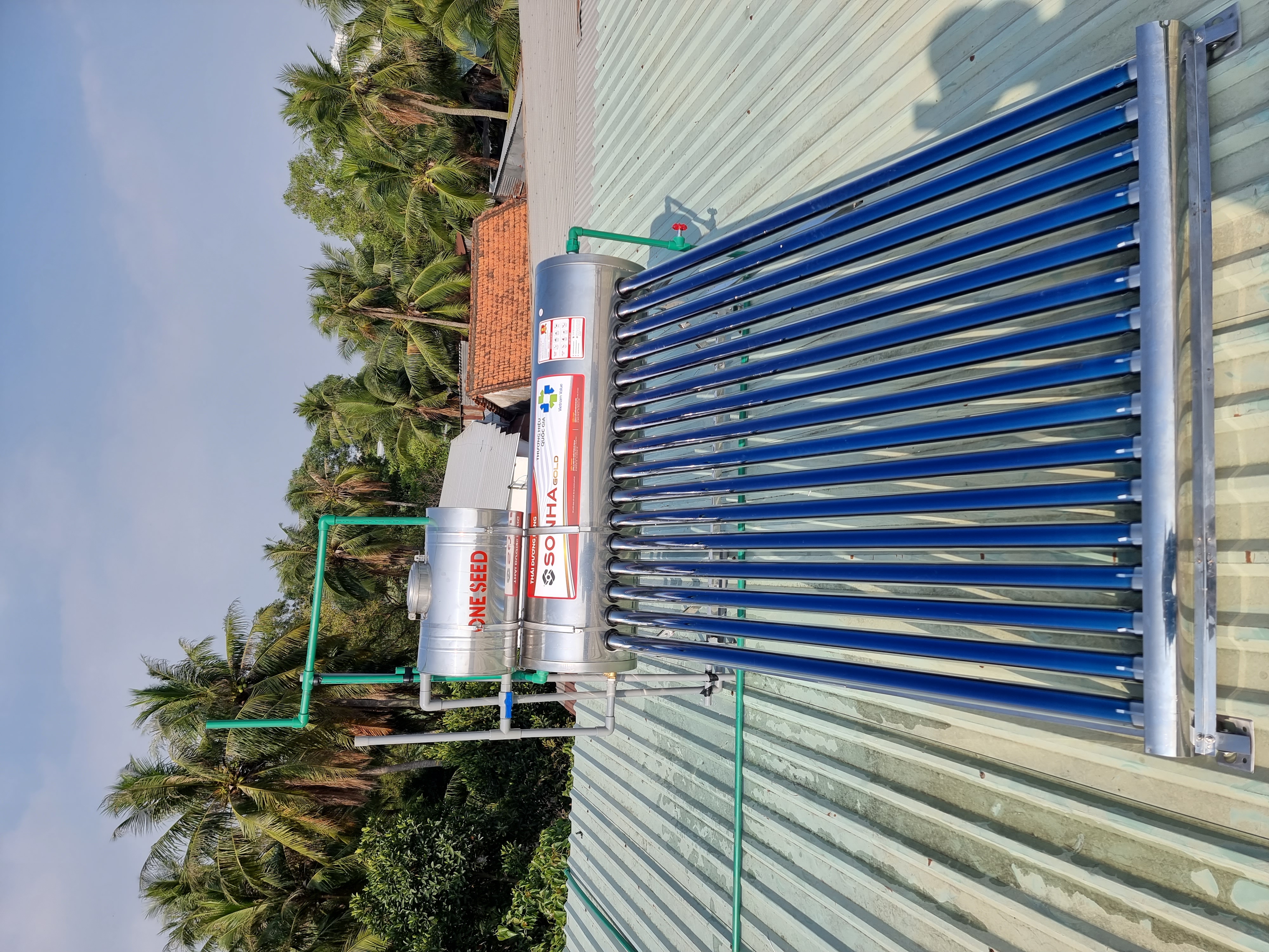 Các mẫu thái dương năng 200L chính hãng tại Toàn Phát