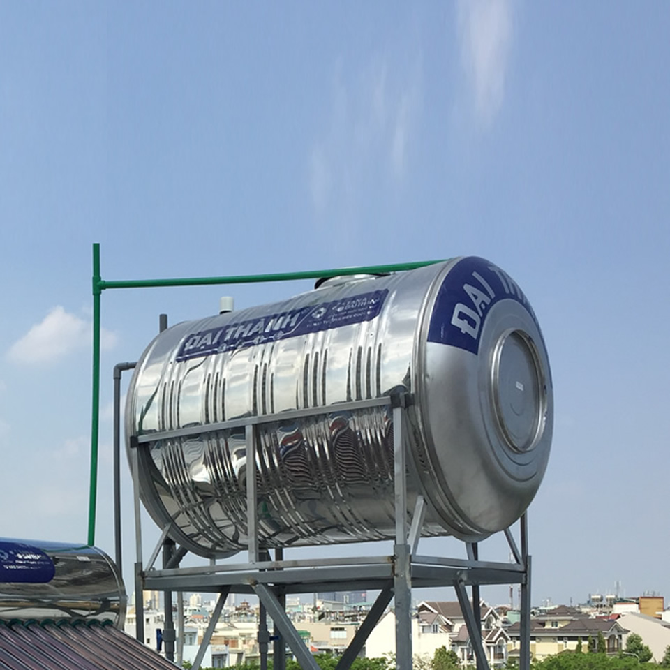 lắp đặt bồn inox tân á đại thành 1000l