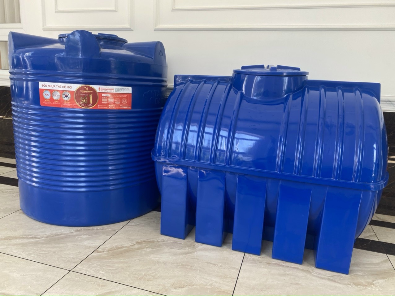 Các kích thước bồn nước nhựa Tân Á Đại Thành đứng và ngang