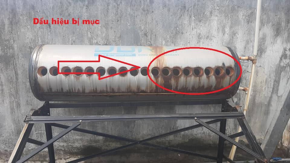 Dấu hiệu hỏng bình bảo ôn máy năng lượng mặt trời cần thay thế