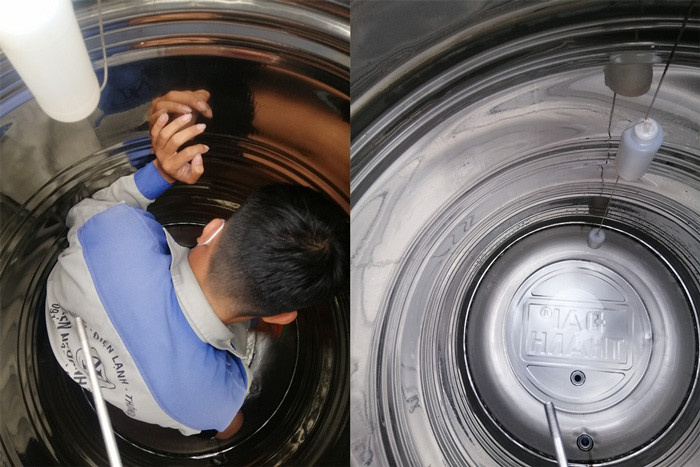 Vệ sinh bồn nước inox định kỳ bảo vệ sức khỏe gia đình