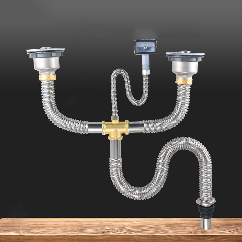 Lắp đặt hệ thống xi phông bồn rửa chén