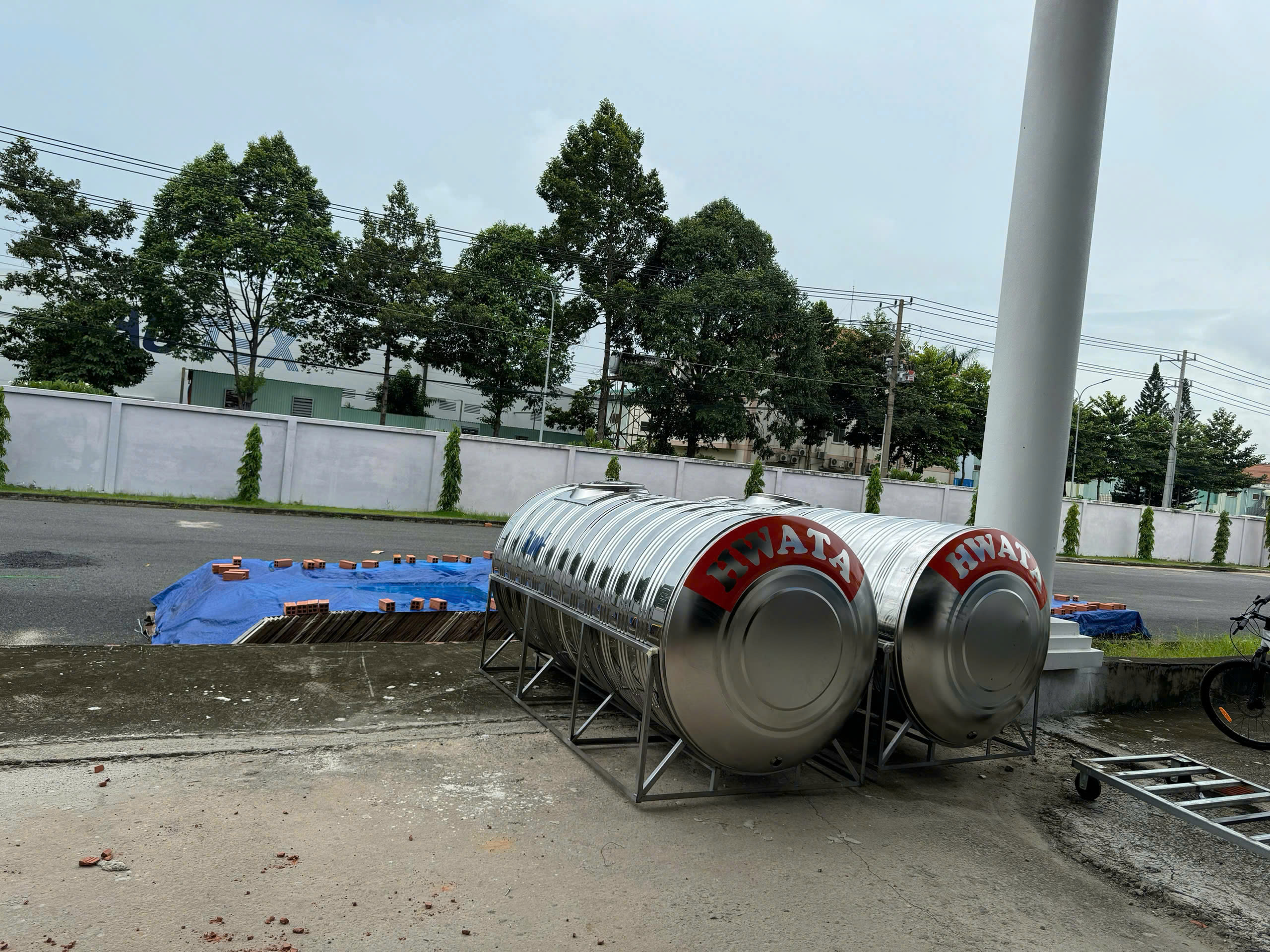 Kích thước bồn inox 8000L ngang theo model