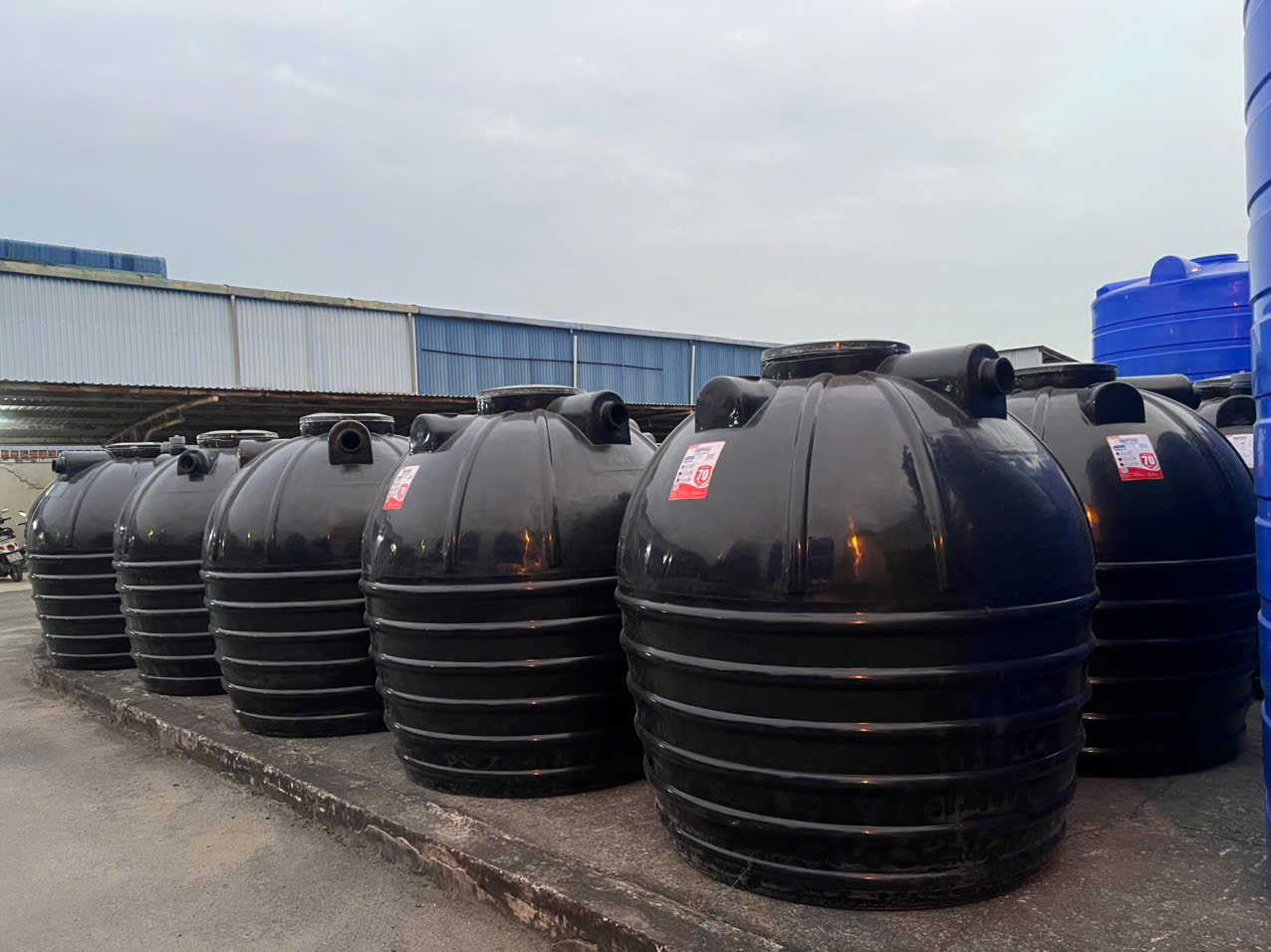 Kích thước hố chờ bồn tự hoại 2500L