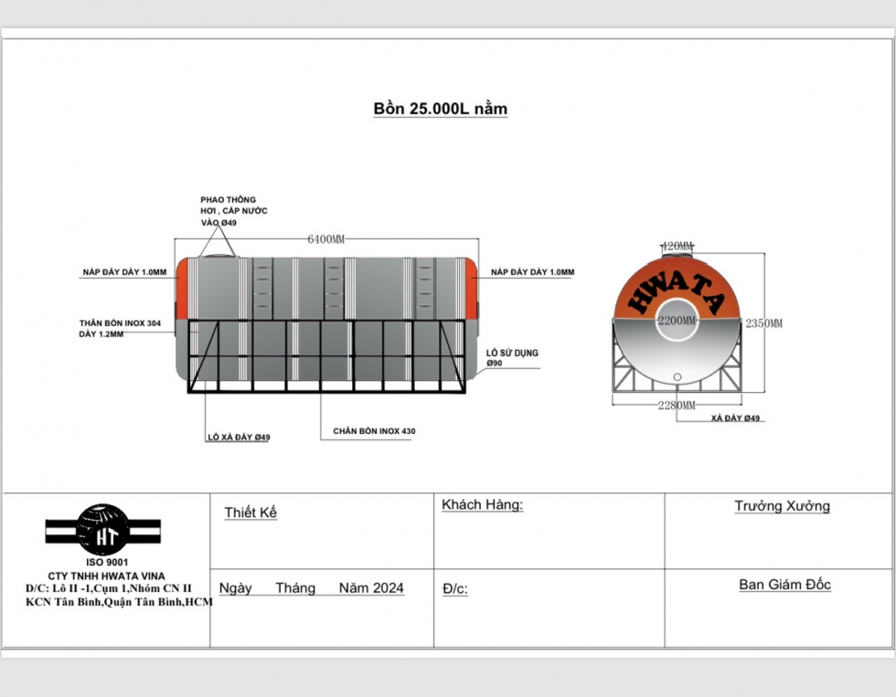 ban ve bon nuoc inox hwata 25 khoi nam