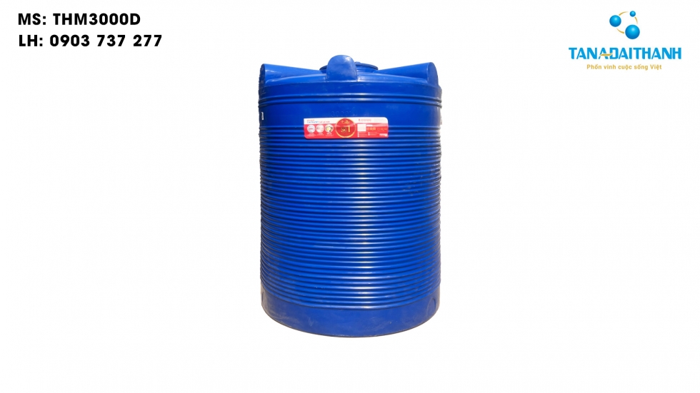 Bồn nước nhựa Đại Thành 3000 lít đứng 