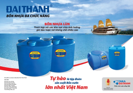 Bồn nước nhựa đại thành chính hang tại Toàn Phát Group