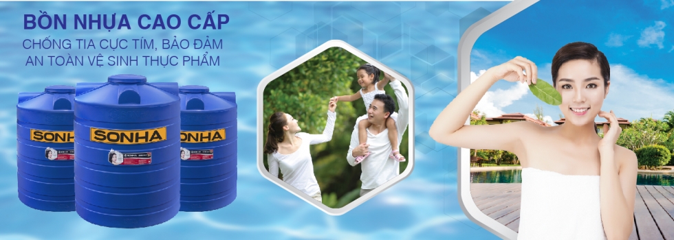 Sản phẩm bồn nhựa Sơn Hà nguyên sinh