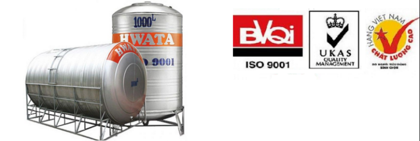 Bồn nước inox 500l Hwata