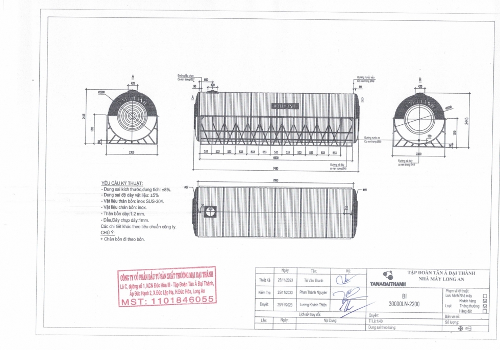 bon nuoc inox dai thanh 30000l ngang